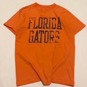 Florida Gators T-Shirt Mens Size Medium Orange Distressed Graphic Tee NCAA